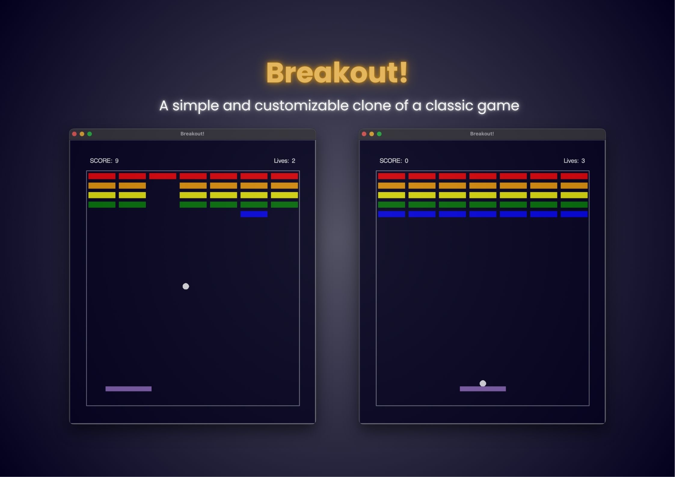 screenshot of Breakout!
